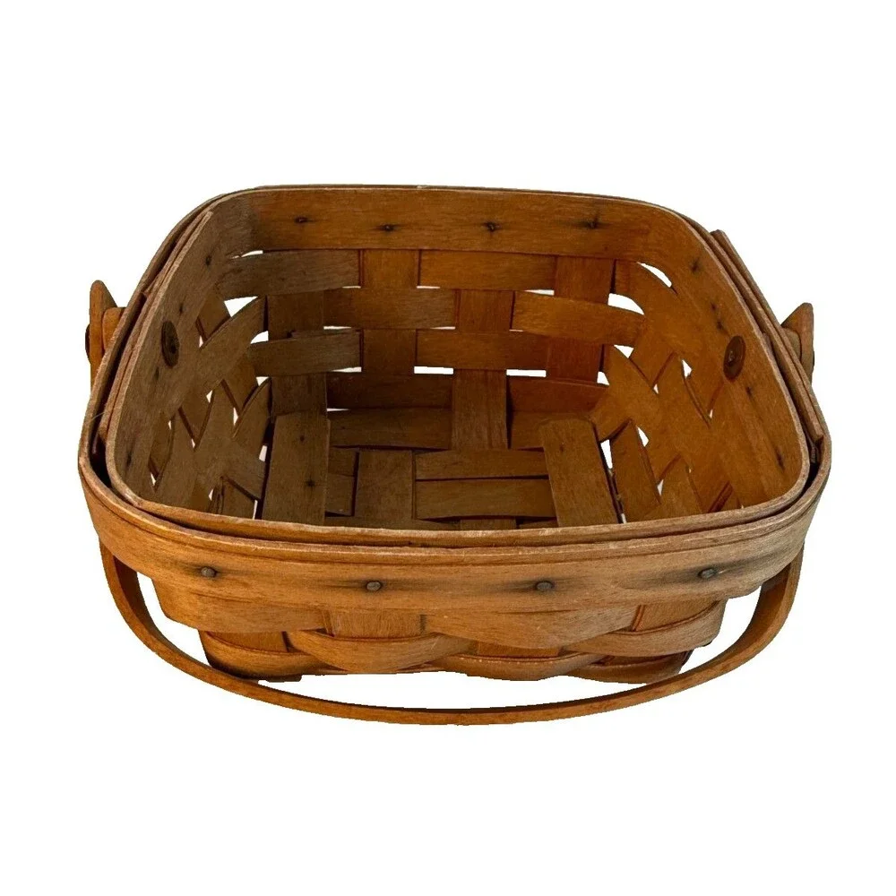 1991 Longaberger Small Berry Basket w/Swinging Handle 6.5